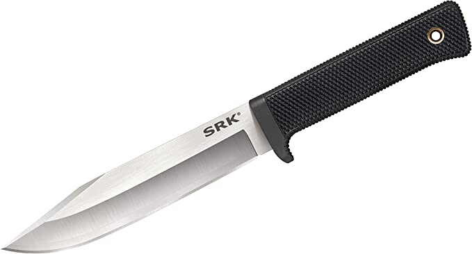 Cold Steel SRK Survival Rescue Fixed Blade Knife with Secure-Ex Sheath - Standard Issue Knife of the Navy SEALs, Great for Tactical, Outdoors, Hunting and Survival Applications