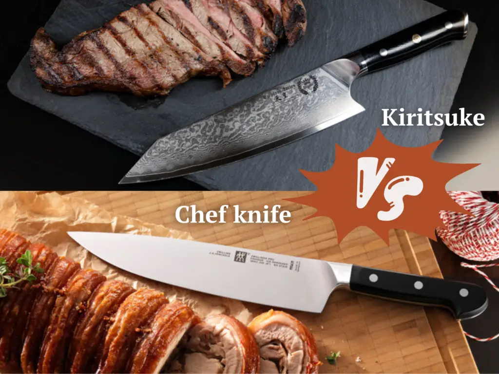 Kiritsuke VS. Chef knife comparison