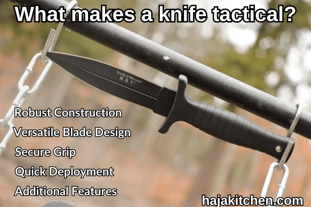 What makes a knife tactical?