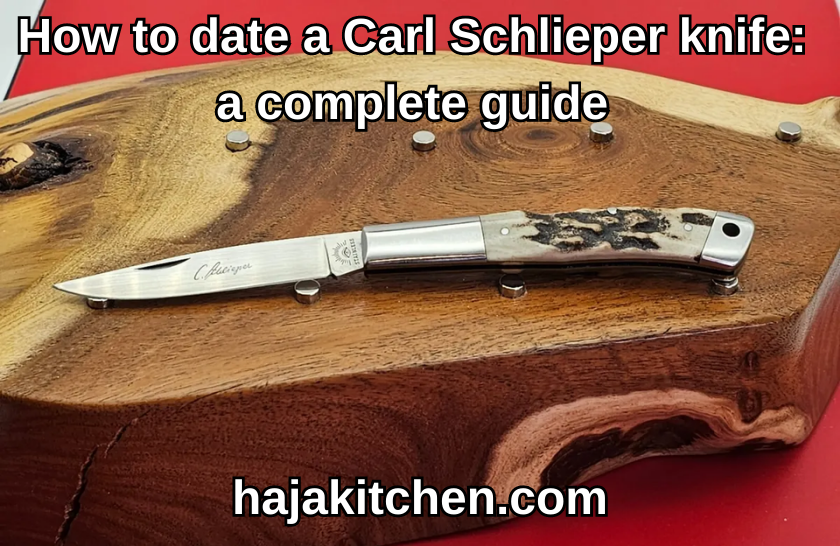 How to date a Carl Schlieper knife a complete guide