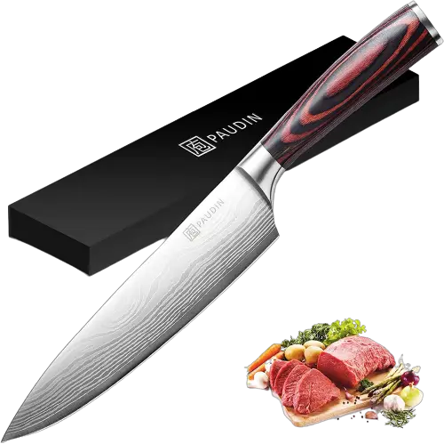 3. Chef Knife PAUDIN N1 8 inch Kitchen Knife