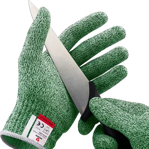 2. NoCry Cut Resistant Gloves - Ambidextrous, Food Grade