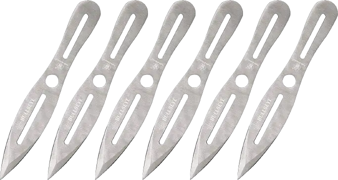 1. Smith & Wesson SWTK8CP Six 8in Stainless Steel Throwing Knives Set